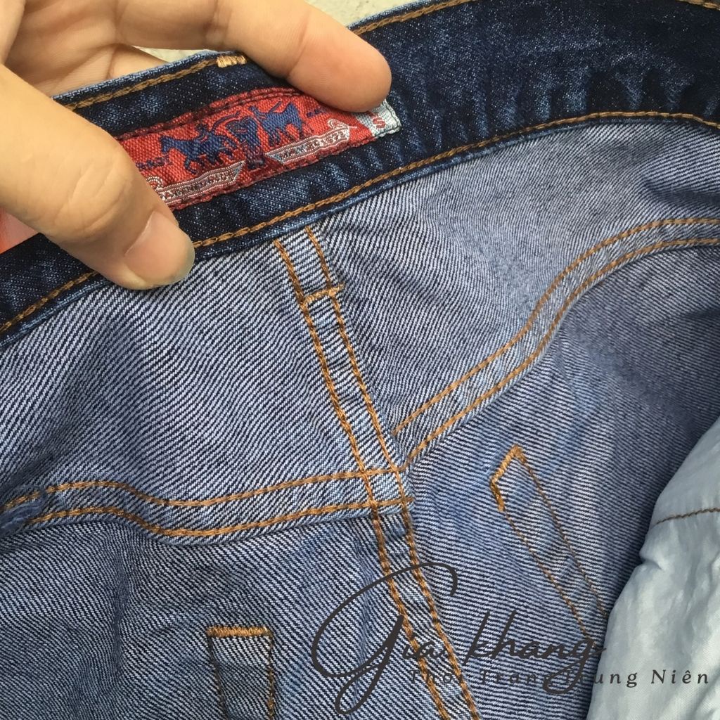Quần Jeans Nam Trung Niên , Ống Suông Không Co Giản ,Hàng Chuẩn Xuất Dư ,Vải Gốc Chính Phẩm Không Phai Màu, Không Xù
