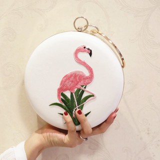 Clucth thêu hạc