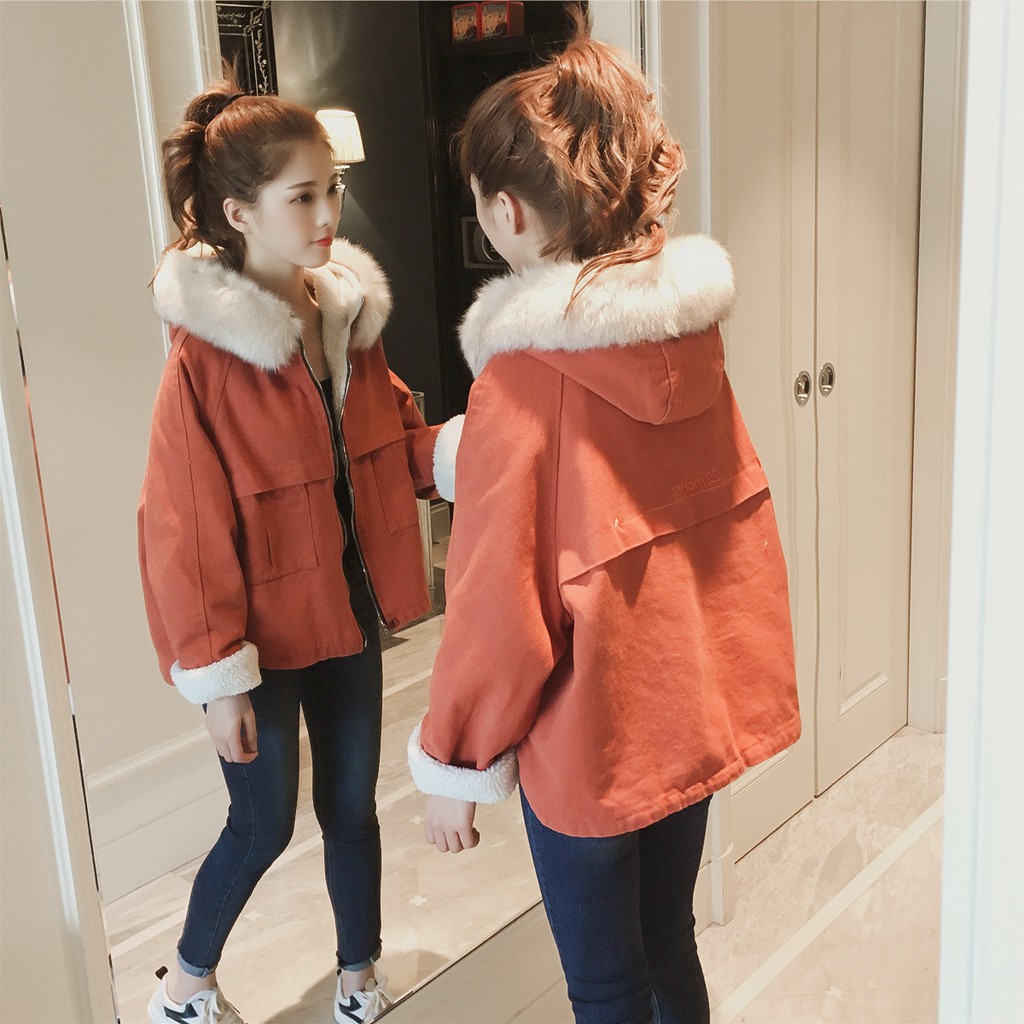 áo khoác kaki lót lông cừu dày ấm