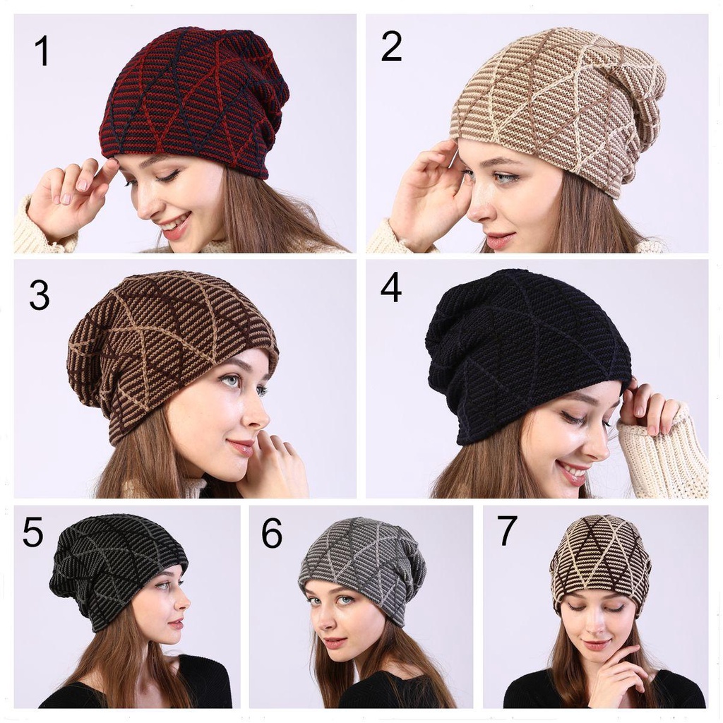 Mũ Beanie Không Vành Thời Trang Thu Đông Cho Nữ