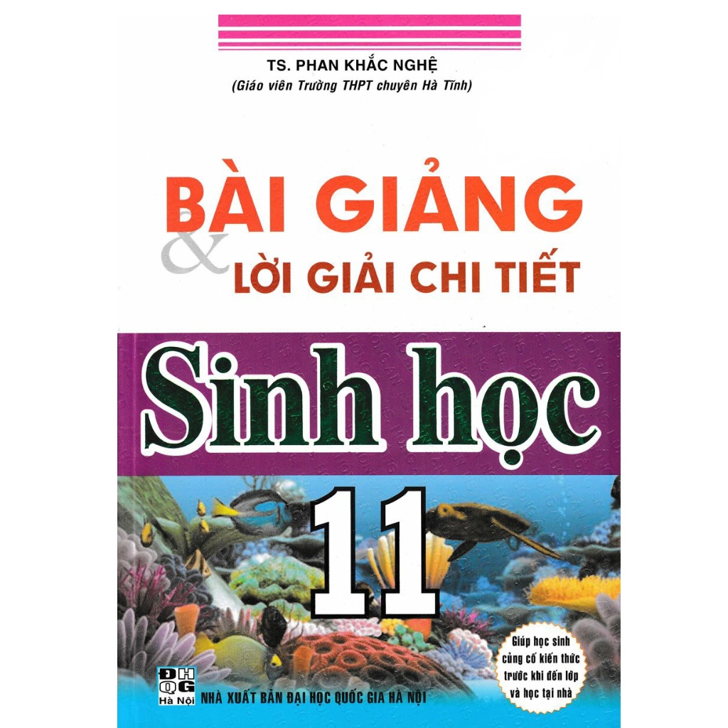 Sách - Bài Giảng Và Lời Giải Chi Tiết Sinh Học 11
