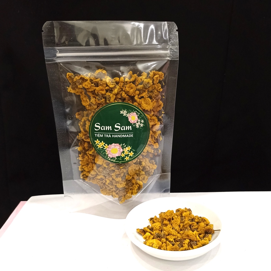 Trà hoa cúc chi 100g, cúc vàng nụ bé sạch sấy lạnh, cúc tiến vua