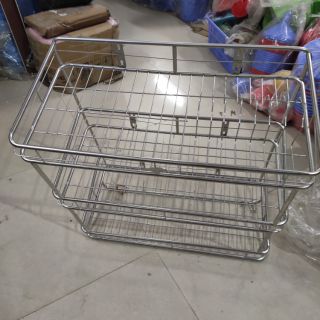 KỆ,TRẠN ÚP CHÉN, BÁT INOX GẮN TƯỜNG 3 TẦNG