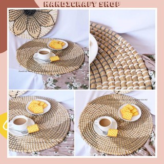 Đĩa cói - thân thiện môi trường - trang trí nhà xinh - handicraft shop