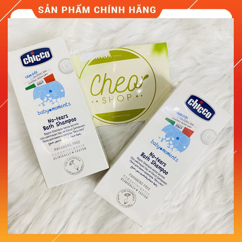 Sữa tắm gội Chicco hoa cúc [HÀNG NHẬP KHẨU Ý] 0M+