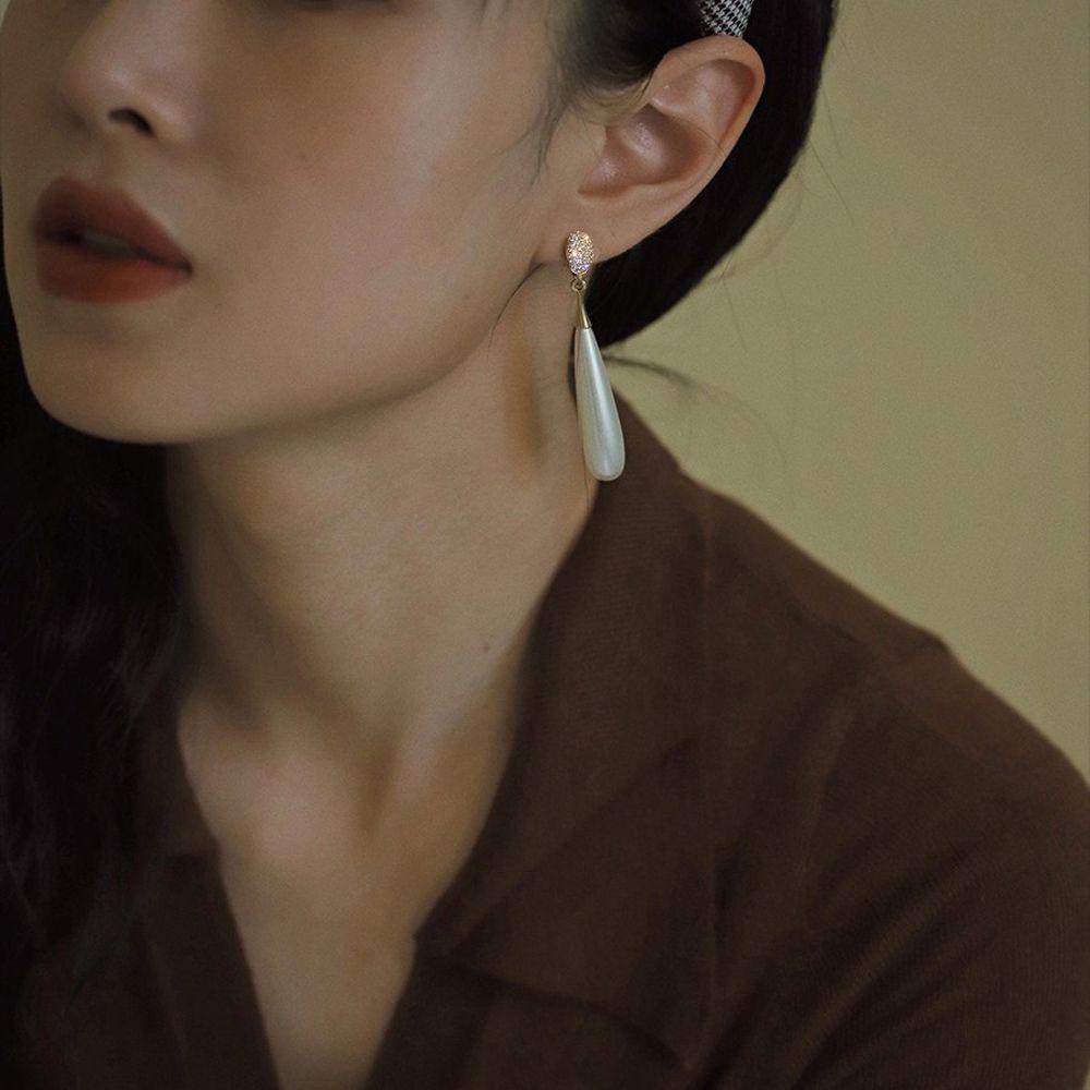 QQMALL Khuyên Tai Dáng Dài Phong Cách Vintage Ngọt Ngào Cho Nữ