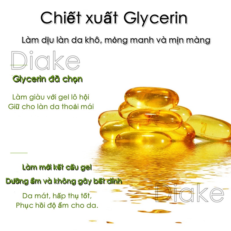 Gel Lô Hội Dưỡng Ẩm Làm Mịn Da 300g Diake