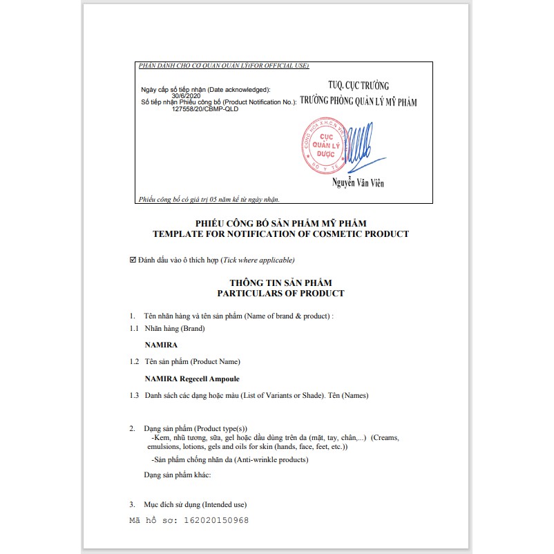 Chấm Mụn Namira Regecell Anti Acne  - Giảm Mụn - Ngăn Ngừa Thâm - Tinh Chất Thiên Nhiên - Lọ 10ml | BigBuy360 - bigbuy360.vn