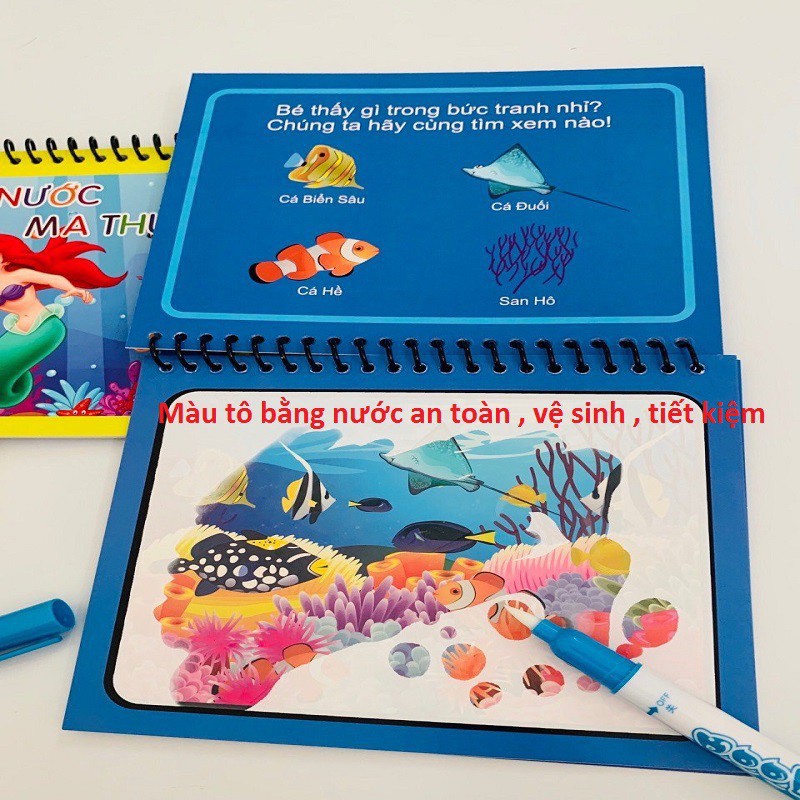 Sách tô màu nước kỳ diệu dành cho trẻ em