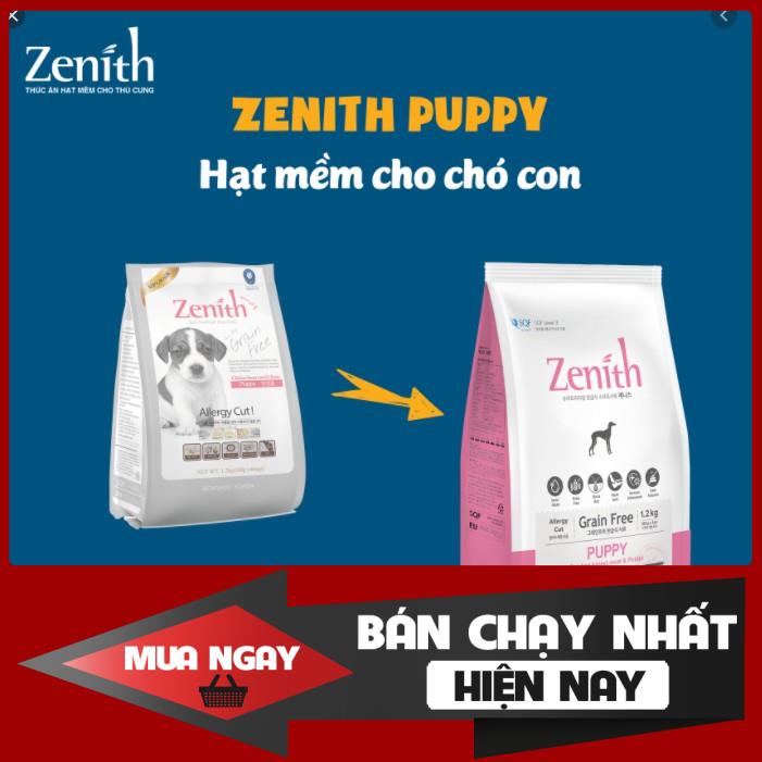 [Mã PET50K giảm Giảm 10% - Tối đa 50K đơn từ 250K] THỨC ĂN HẠT MỀM CHÓ CON ZENITH PUPPY 1.2KG HÀNG CAO CẤP CHÍNH HÃNG