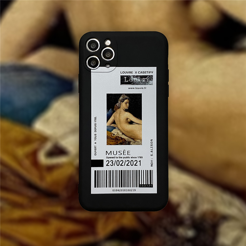 Ốp điện thoại IMD Silicon họa tiết tranh dầu chống sốc cho IPHONE 12PRO MAX 12MINI 11PRO MAX XS MAX XR SE 2020 7 8 | BigBuy360 - bigbuy360.vn