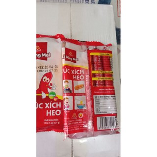 xúc xích ăn liền vị heo- 3 bông mai (5 chiếc/1 gói)