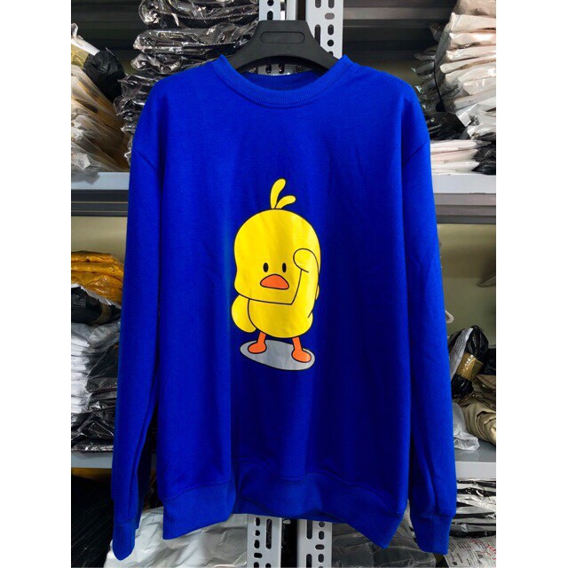 [Mã FAMAYWA2 giảm 10K đơn 50K] Áo Sweater 🌹FREESHIP🌹 Áo Hoodie Vịt Vàng Unisex- Áo Khoác Nỉ Nữ Xanh Dương Đẹp Mặc Ấm | BigBuy360 - bigbuy360.vn