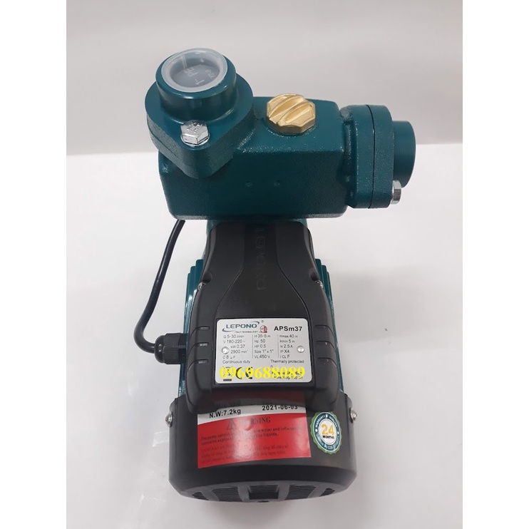Máy bơm nước chân không đẩy cao 370w Lepono APSm37