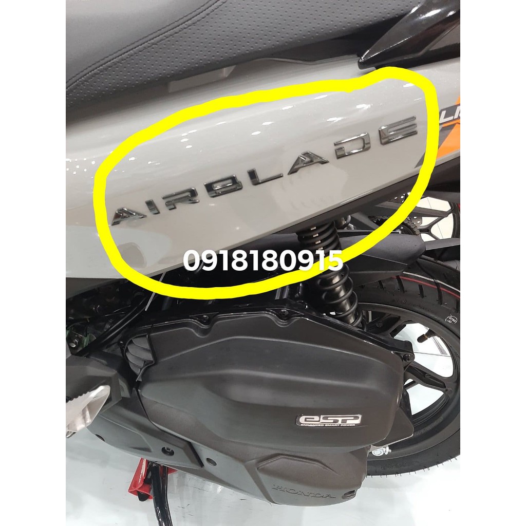 Tem chữ nỗi Air blade 2022 2023 xanh đen chính hãng honda