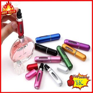 Lọ chiết nước hoa mini 5ml vỏ nhôm cao cấp siêu tiện lợi