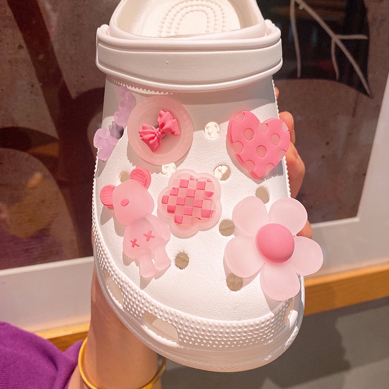 phụ kiện dép Crocs charm DIY khóa giày crocs jibbitz Nhựa trang sức Phụ kiện trang trí giày crocs nút trang trí giày trẻ em Dép Sandal Đồ trang sức Quà tặng sáng tạo món quà đặc biệt