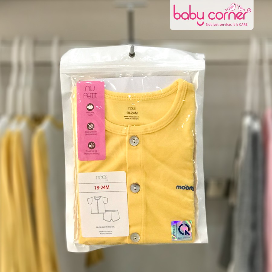 Bộ Quần Áo Nous Cài Khuy Thẳng Cộc Cho Bé 18 - 24 Tháng - Quà Tặng Moony