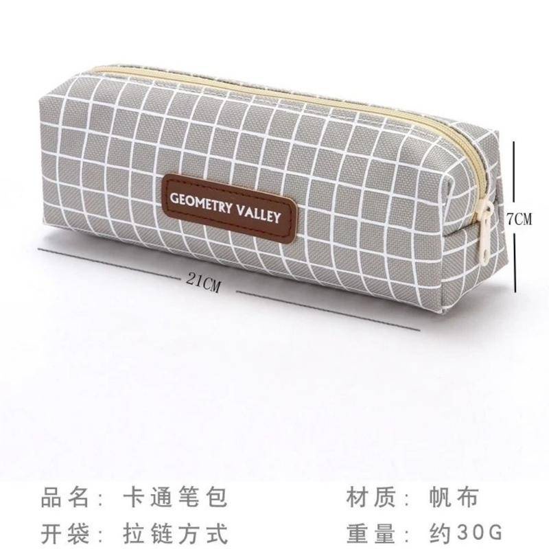 ⭐ iLado ⭐  Hộp đựng bút chì học sinh hộp bút chì màu đặc giản dị cute túi nilong chủ đề nhân vật túi zip nhỏ hộp vải đựng đồ Hộp đựng hộp bút hologram bút cute bọc zip tiểu an văn phòng phẩm Đa Dụng túi đựng đồ dùng cá nhân hình