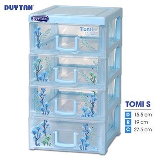 Tủ nhựa DUY TÂN Tomi S 4 ngăn (15.5 x 19 x 27.5 cm) - 08999 - Giao màu ngẫu nhiên