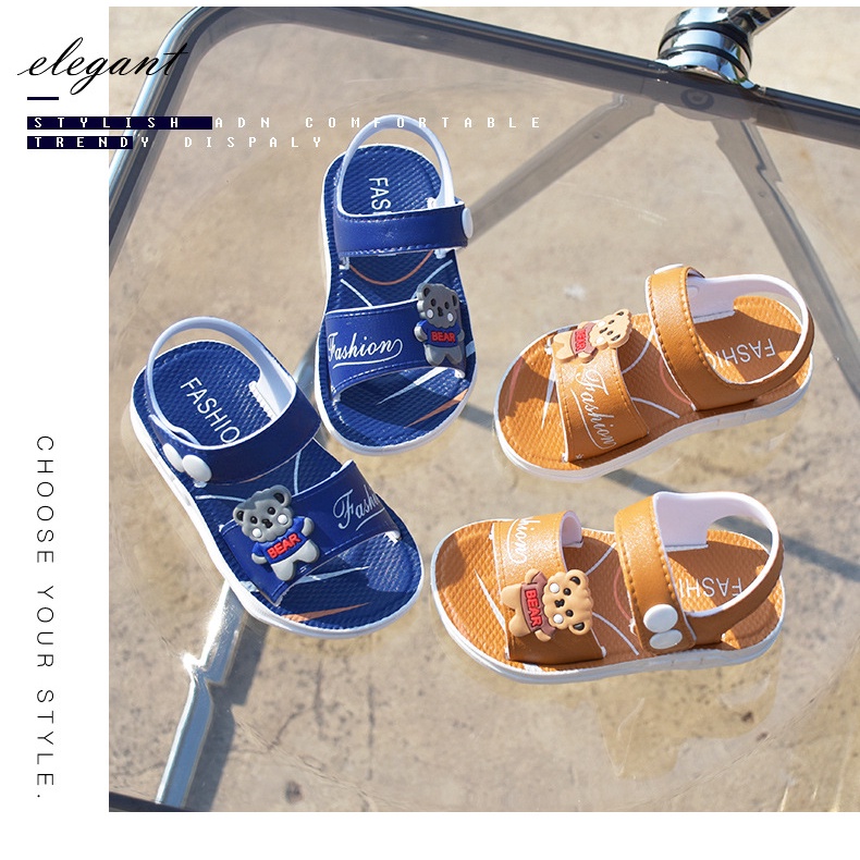 Giày Sandal Đế Mềm Chống Trượt Thời Trang Mùa Hè Dành Cho Bé Trai 2021
