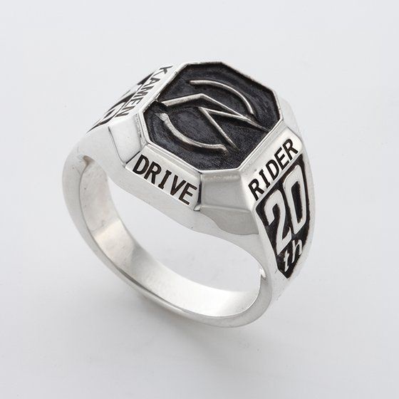 Nhẫn Mạ Bạc 925 Kỷ Niệm 20 Năm Kamen Rider Phong Cách retro Cá Tính Dành Cho Nam Và Nữ