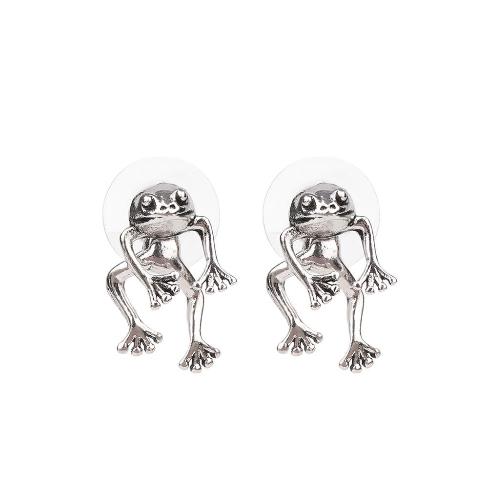 Khuyên tai thiết kế hình ếch thời trang độc đáo