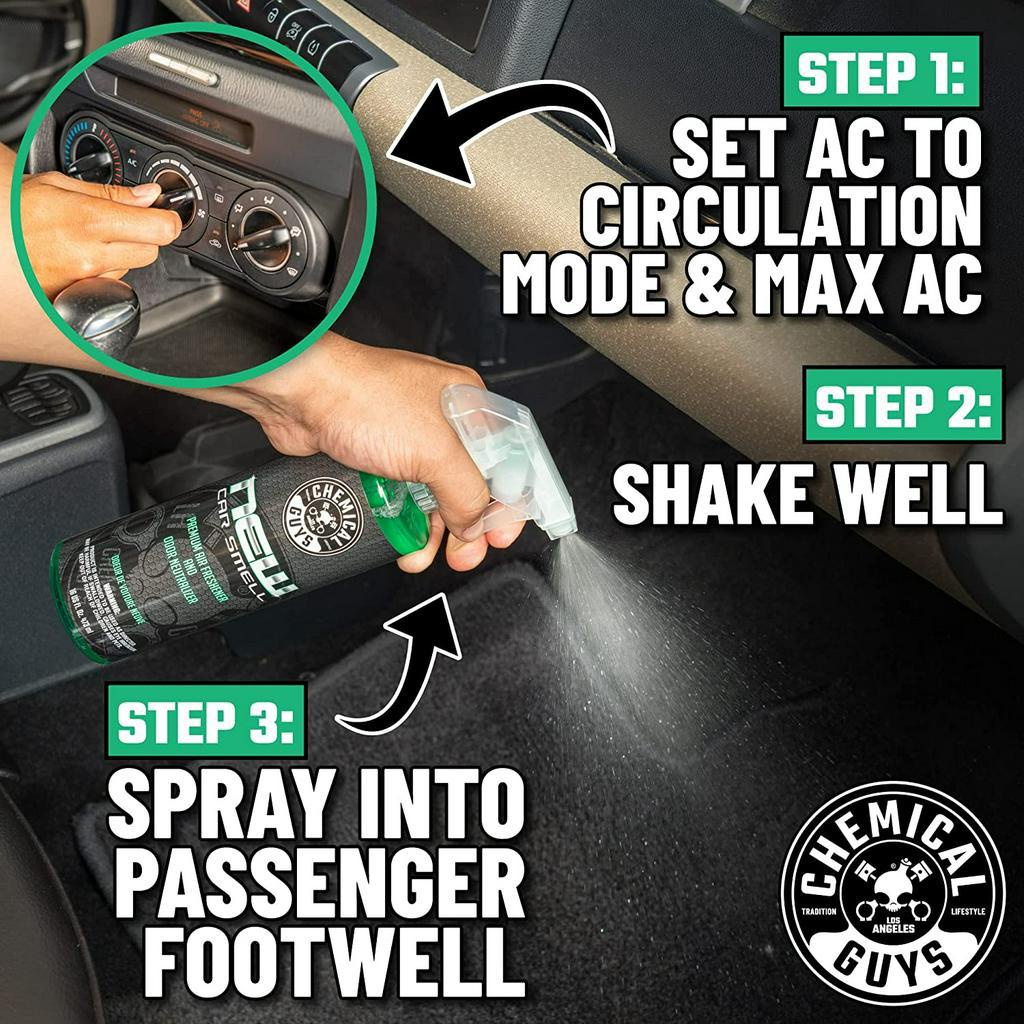 Chai xịt thơm xe mùi xe mới Chemical Guys New Car Scent Air Freshener.