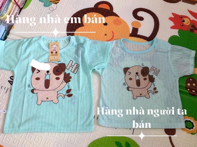 Bộ cotton giấy măc hè bé gái, hàng QC loại 1 size 7-16kg