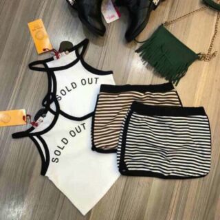 bộ váy yếm thun cho bé