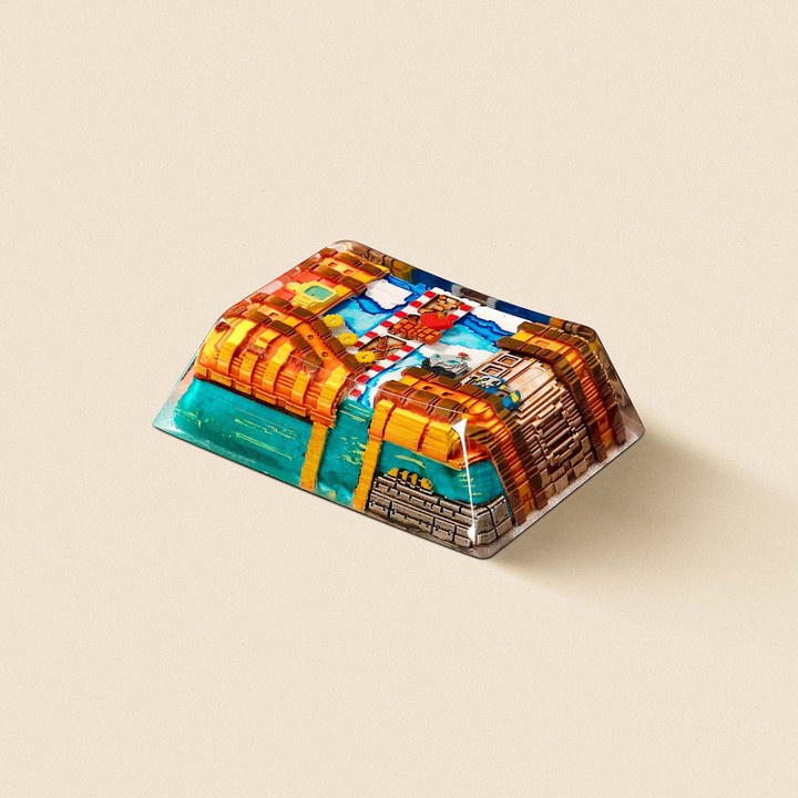 Bộ Keycap Jelly Key 8-bit series II Pipeline Bots trang trí bàn phím cơ gaming Oriental Quarter