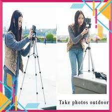 Mua ngay [Freeship toàn quốc từ 50k] Gậy Tripod 3110A - Chân Đỡ Máy Ảnh Du Lịch - Có Kẹp Điện Thoại [Freeship 10k]