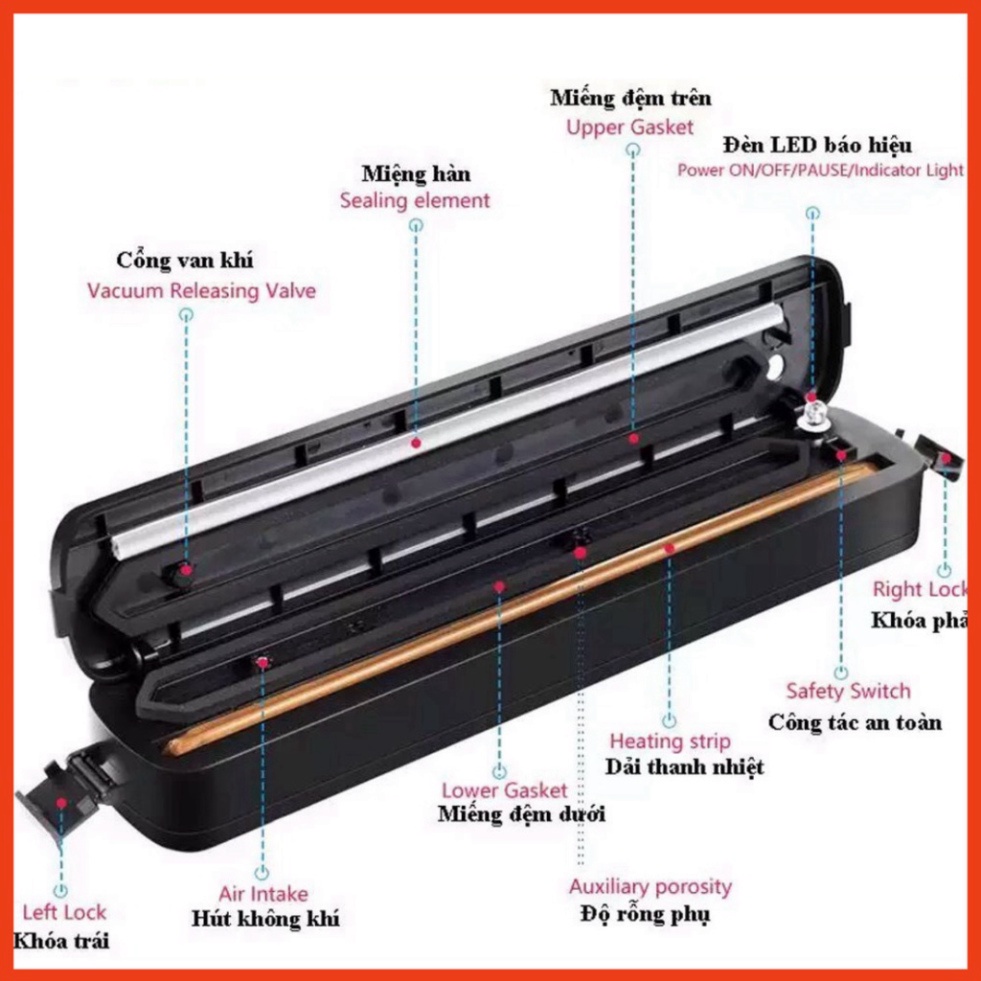 Máy hút chân không hàn miệng túi thực phẩm Vacuum Sealer