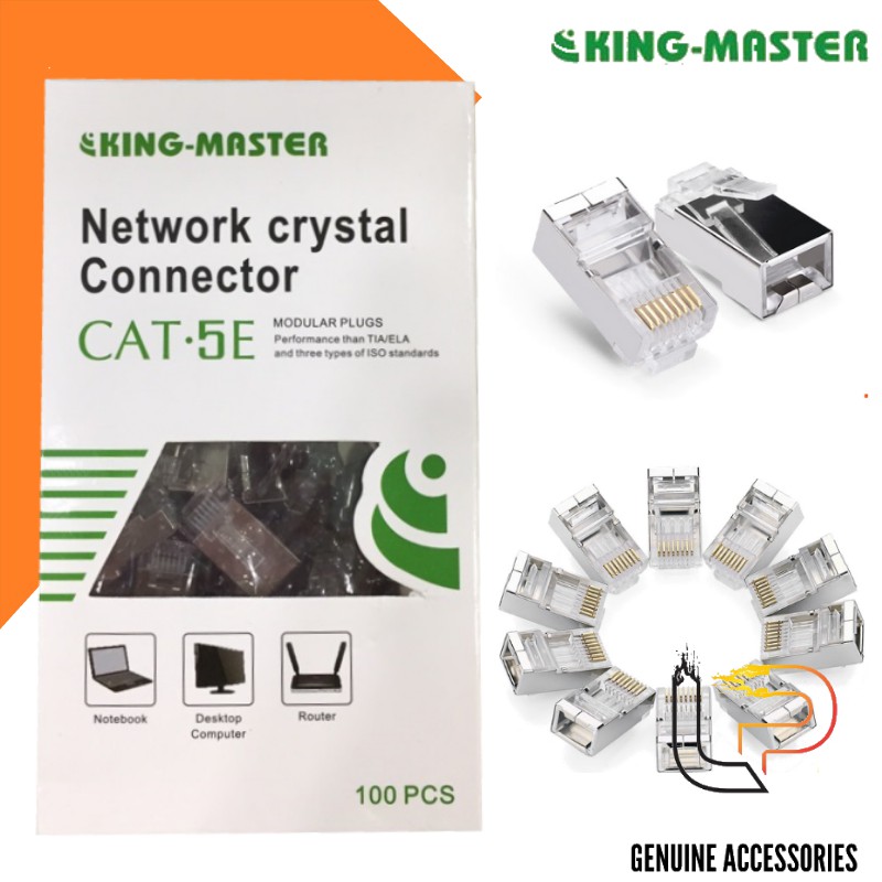 HỘP HẠT MẠNG STP CAT 5E BỌC NHÔM CHỐNG NHIỄU KINGMASTER