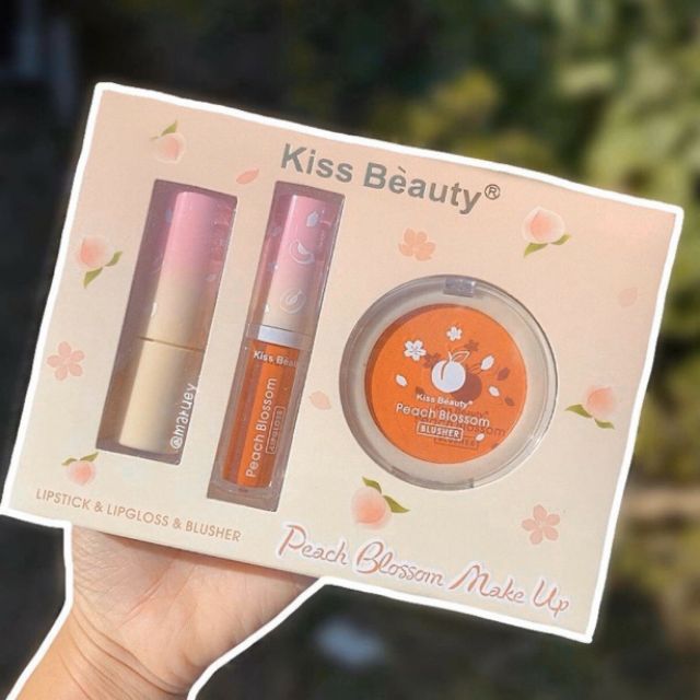 Set make up 🍭 SON KEM + SON SÁP + MÁ HỒNG 🍭 Set makeup 3 món KissBeauty