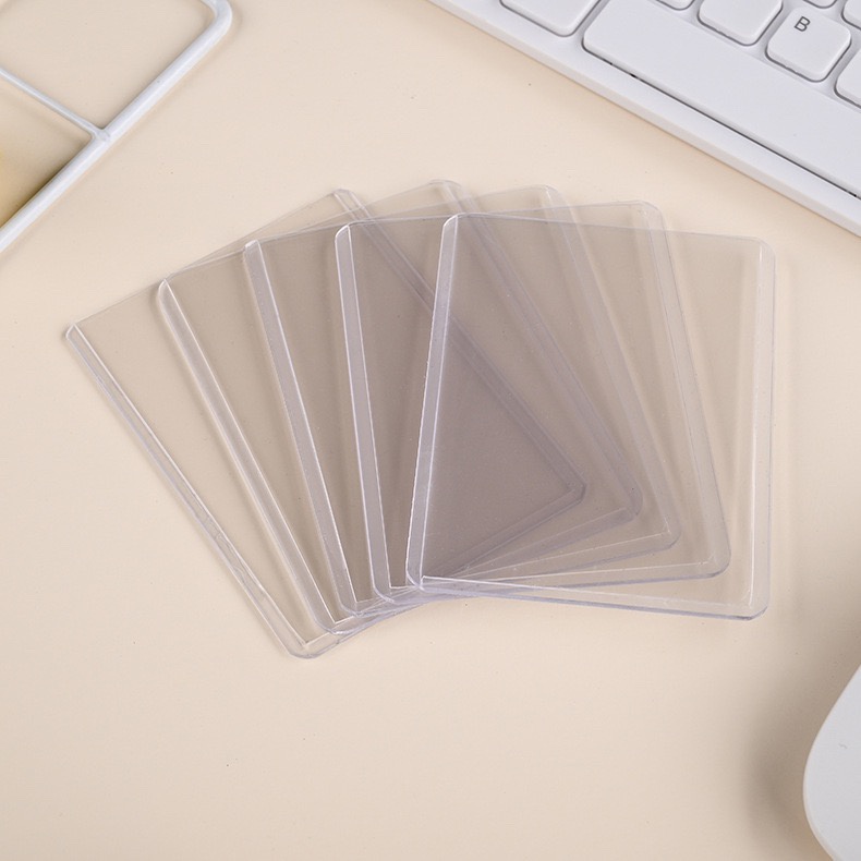 Toploader đựng card tấm thẻ nhét ảnh kích thước A7 có màn seal bảo vệ chống xước