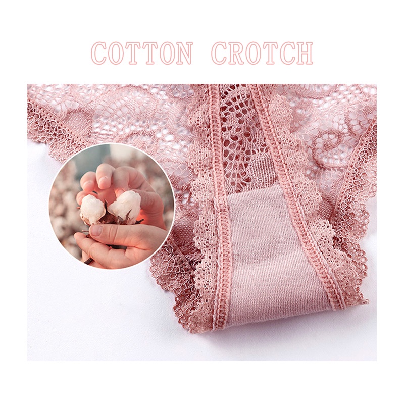 AOFEIQIKE AOFEIQIKE Set 3 Quần Lót Ren Trong Suốt Gợi Cảm Cho Nữ Size S-XL