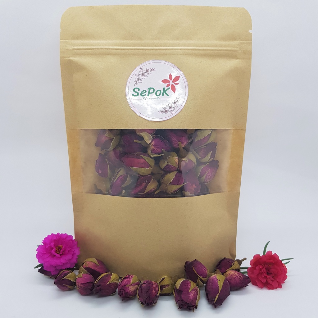 Nụ Hoa Hồng Hữu Cơ Sấy Khô 100g - Làm Trà Dưỡng Nhan, Bồi Bổ Cơ Thể Sepok