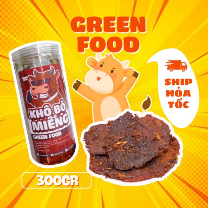 Khô bò miếng mềm 300gr ( Hàng cty bao ăn - mềm - đậm gia vị - càng ăn càng nghiện)