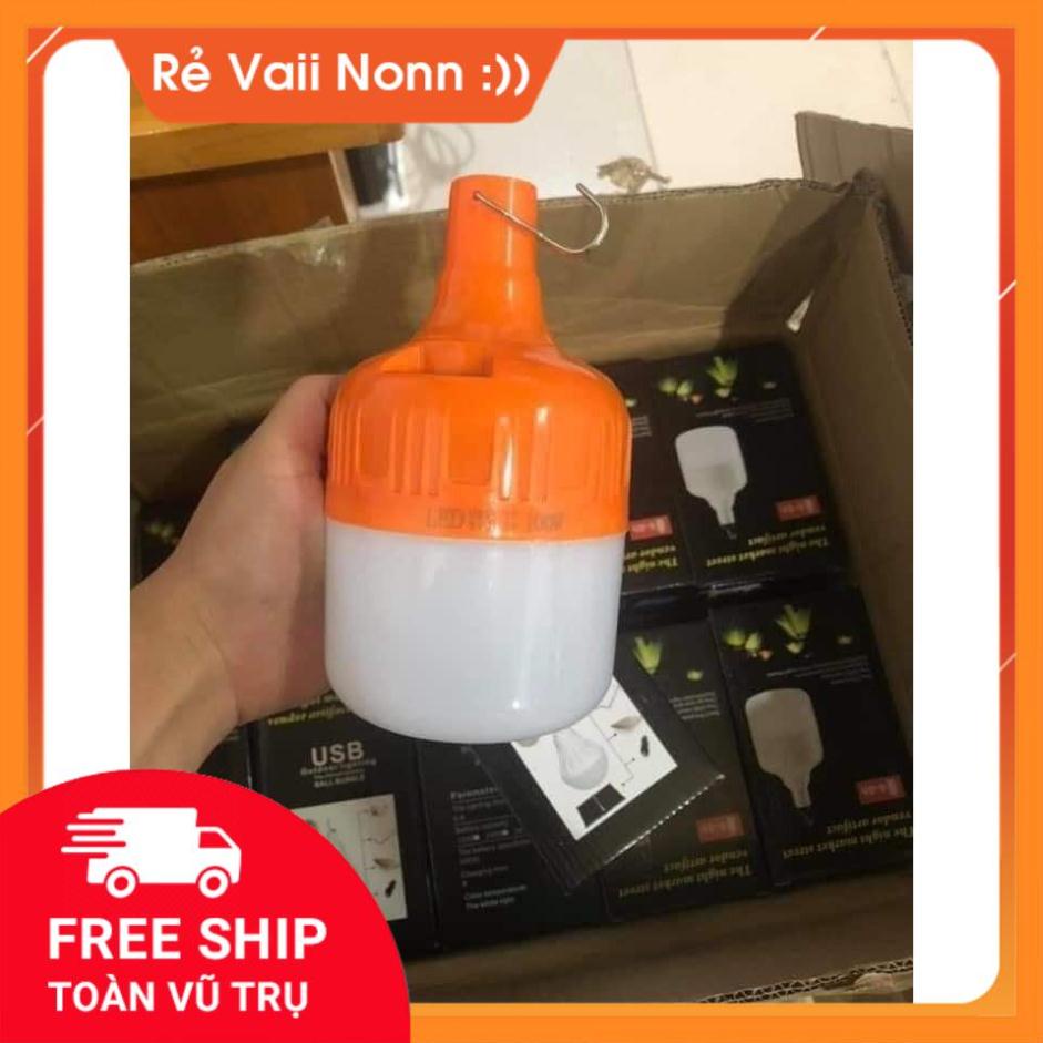 Bóng đèn tích điện 100w dùng được từ 6h đến 8h hàng nhập khẩu, bóng tích điện thông minh GDMN