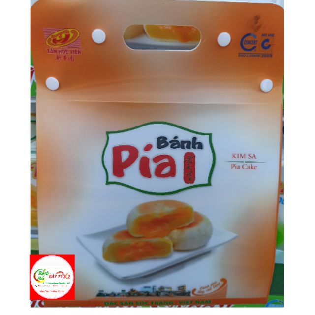 BÁNH PÍA KIM SA TRỨNG MUỐI TÂN HUÊ VIÊN TÚI 3D (18 Cái x 35gr)