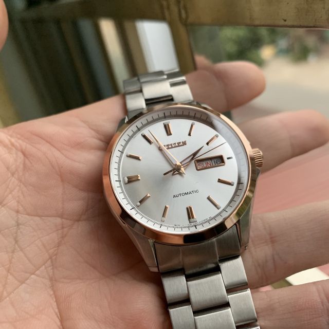 Đồng hồ cơ nam Citizen nhật bãi xịn tự động lên cót khi đeo