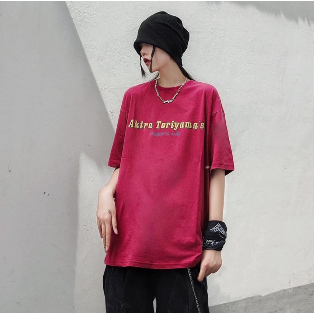 Áo thun tay lỡ MEANSTORE phông cotton Unisex nam nữ tee oversize form rộng pull Ulzzang vải mát - 553 Akira