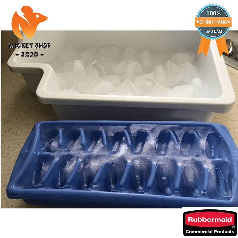 KHAY LÀM ĐÁ CAO CẤP RUBBERMAID  - SKU: FG288200CLR
