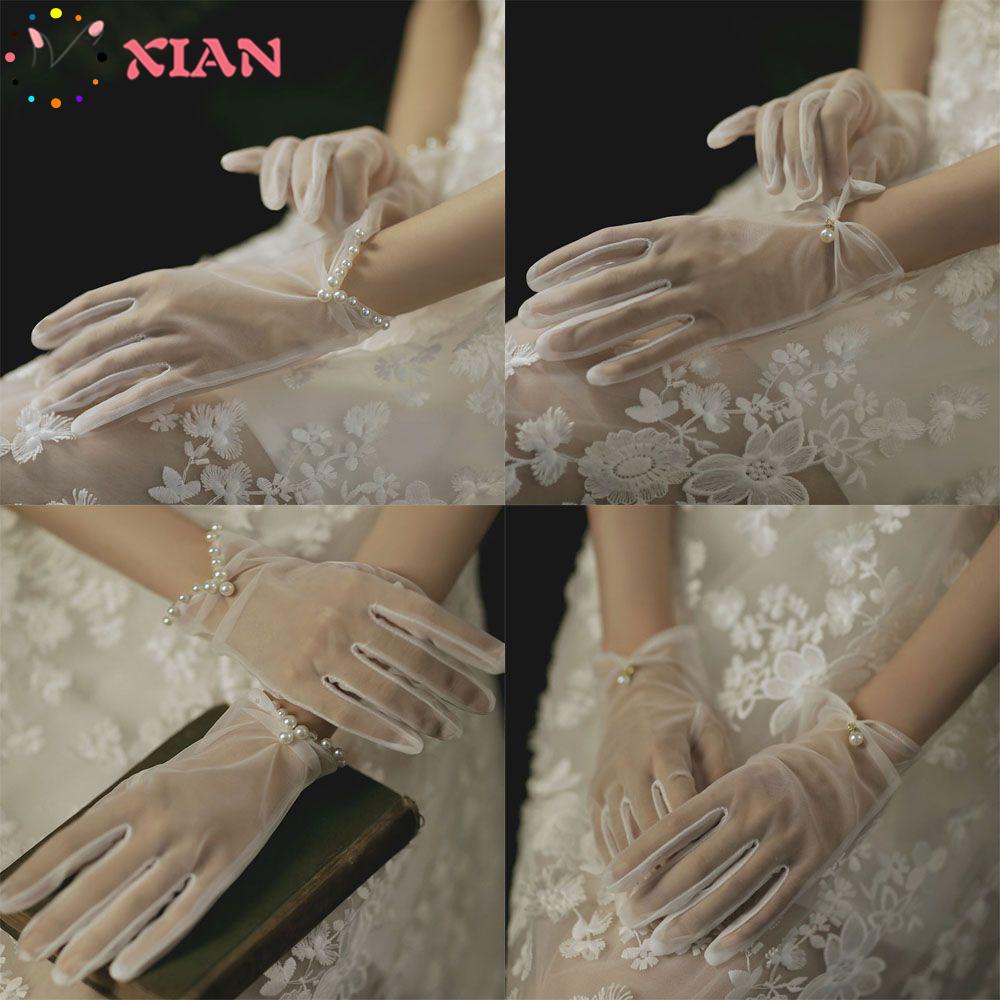 XIANSTORE 1 Pair New Fashion Lace Gloves Clothing Accessories Cycling Driving Mittens Wedding Bridal Gloves Party Dress Party Cosplay Accessories Evening Prom Decor Vintage Bridal Gown Mittens