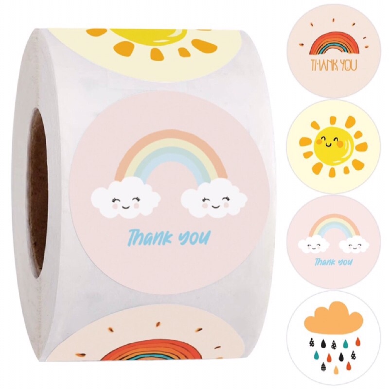 Cuộn 500 stick dán mặt trời siêu kute