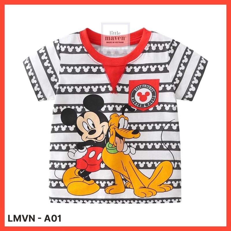 Aó little maven mickey &amp;amp; pluto ❤️ FREESHIP ❤️ Aó little maven mickey &amp;amp; pluto cho bé