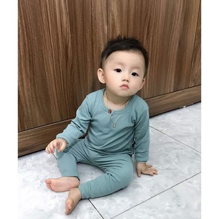 bộ len thun gân cho bé