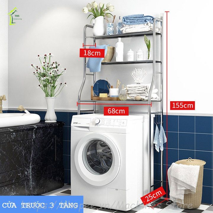 Kệ Để Đồ Sau Máy Giặt Chất Liệu Inox Cao Cấp