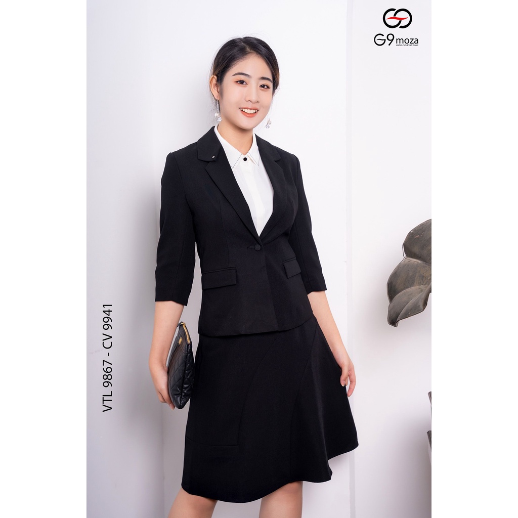 Áo vest kiểu 2 lớp 9867 G9moza với chất liệu Tuýt si tạo phong các sang trọng